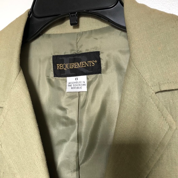 VTG Requirements Linen Blend Blazer size 8 - Picture 6 of 9